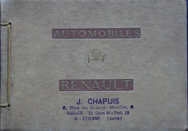 Renault Automobiles Modelprogram 1911 Carbrochure (5253)